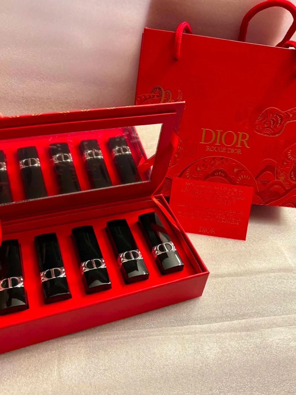 Dior Mini Lipstick Set in Vibrant Reds
